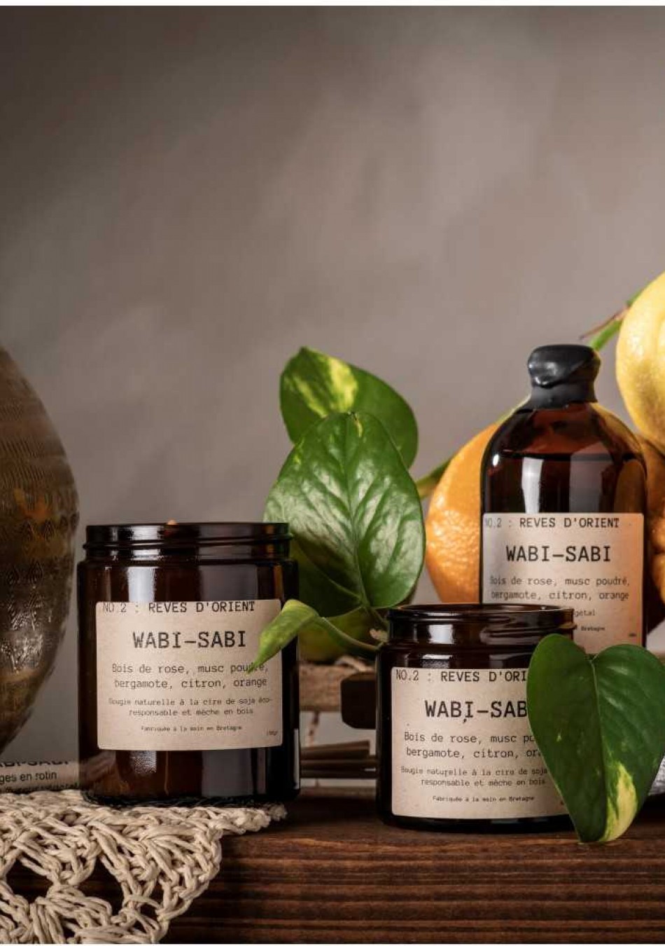 WABI SABI es una marca de velas naturales y fragancias para el hogar hechas a mano
