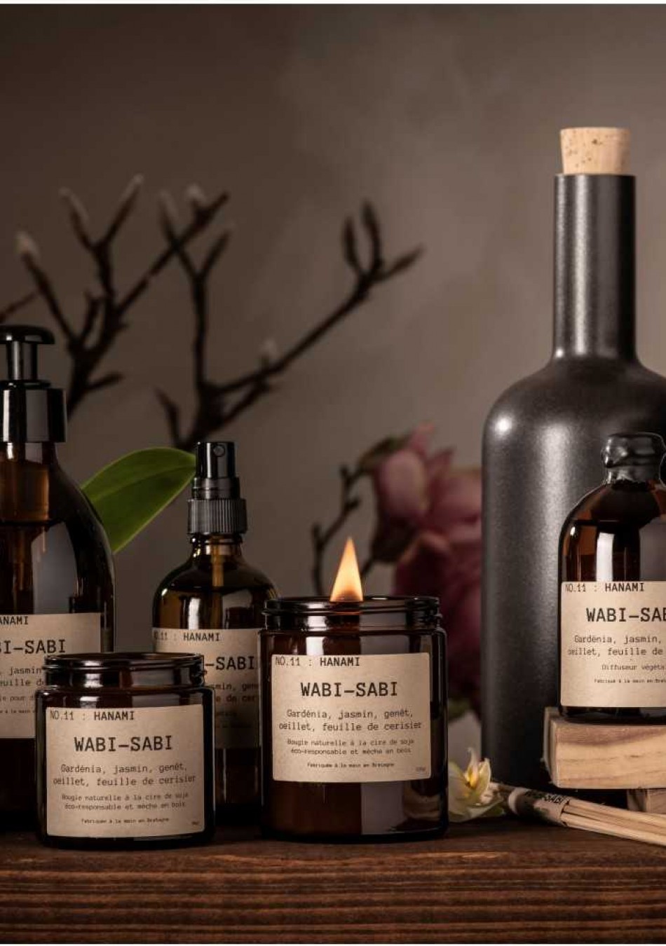 WABI SABI es una marca de velas naturales y fragancias para el hogar hechas a mano