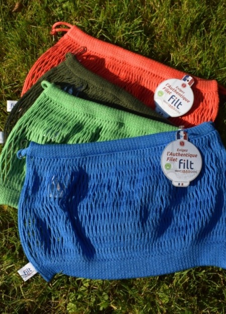 FILT, marca francesa con más de 150 años de historia, crea bolsas de malla de algodón 100 % fabricadas en Francia, reconocidas p