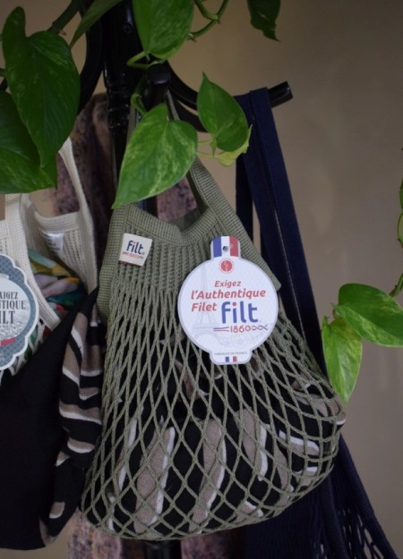 FILT, marca francesa con más de 150 años de historia, crea bolsas de malla de algodón 100 % fabricadas en Francia, reconocidas p