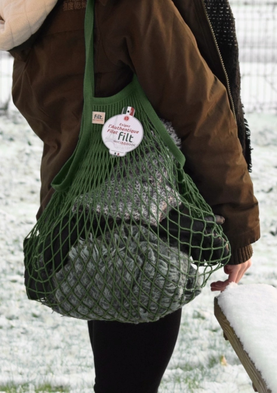 FILT, marca francesa con más de 150 años de historia, crea bolsas de malla de algodón 100 % fabricadas en Francia, reconocidas p